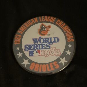 Vintage 1983 World Series Orioles Button